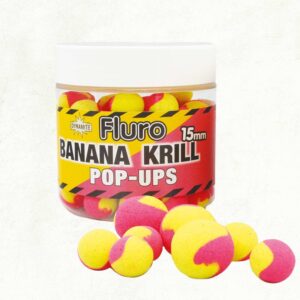 Dynamite Fluro Two Tone Pop-Ups 15mm Banana and Krill