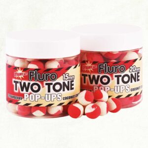 Dynamite Fluro Two Tone Pop-Ups 15mm Strawberry and Coconut Cream