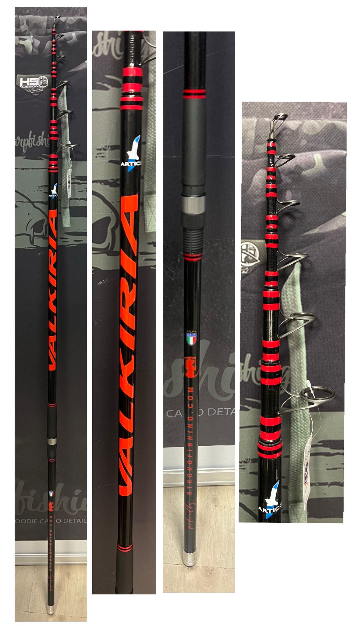 Artico VALKIRIA black and red CUSTOM fuji