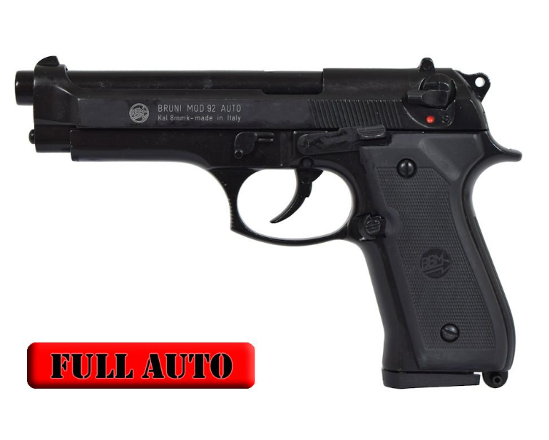 BRUNI BERETTA 92 FULL AUTO CAL. 8mm