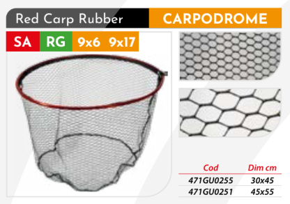 Milo Testa Guadino Red Carp Rubber 30x45cm