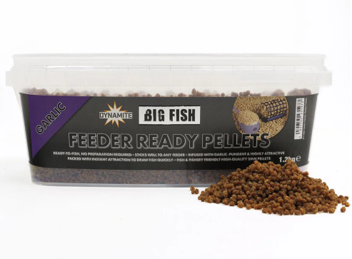 Dynamite Bait Big Fish Feeder Ready Pellets Garlic 2mm 1.5kg