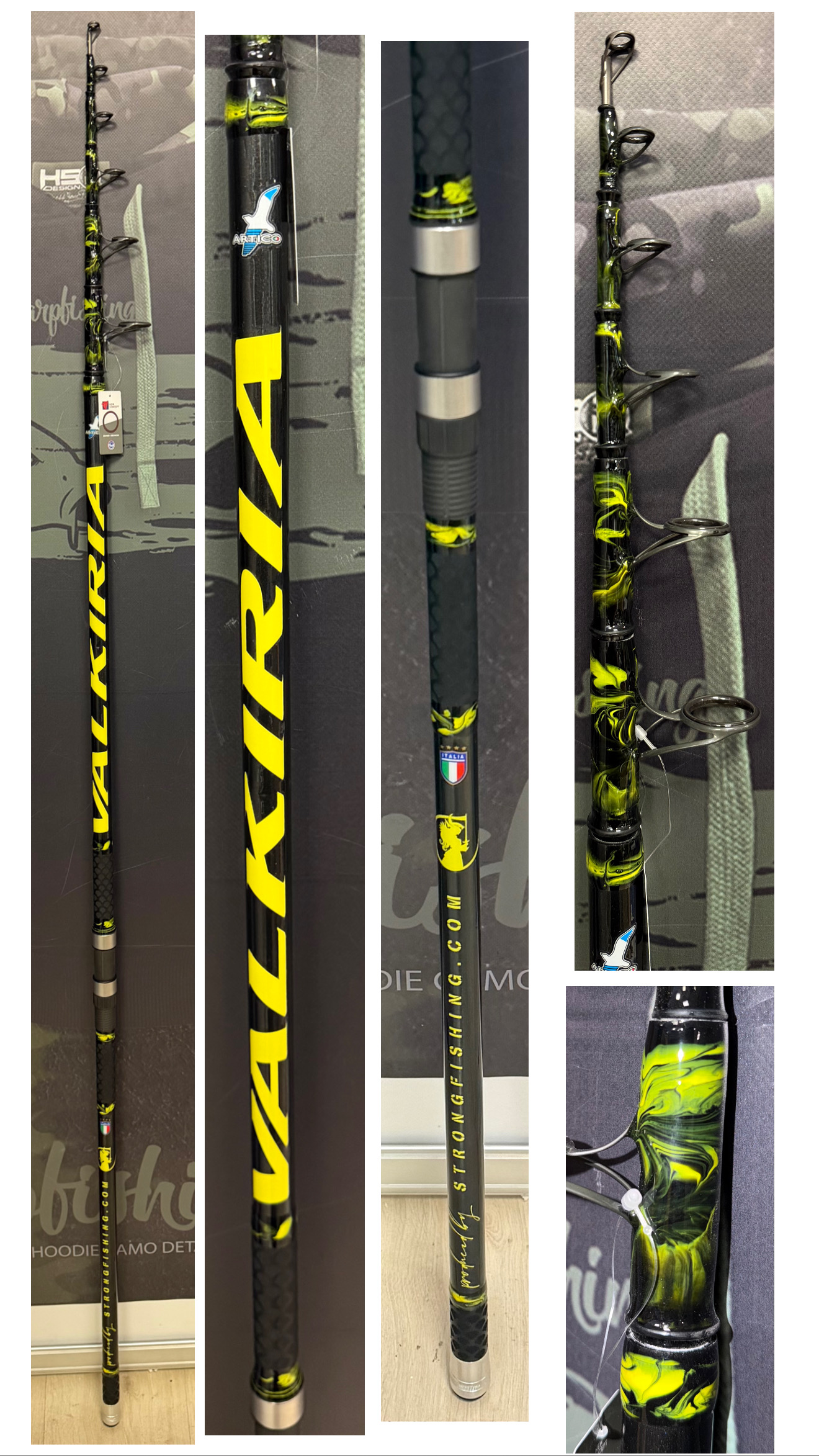 Artico VALKIRIA Black and Yellow Custom Fuji